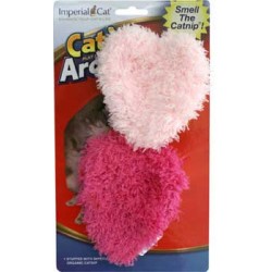 Cat 'n Around Toys (on Hang Card) Fuzzy Heart Duo