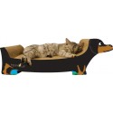 Imperial Cat Black Dachshund Scratch 'n Shape, Large