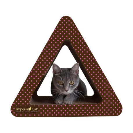 Imperial Cat Triangle Combo Scratch 'n Shape, Pink Polka Dot