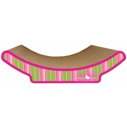 Imperial Pet Scratch 'n Nibble Cozy Curl, Pink Stripe