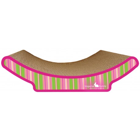 Imperial Pet Scratch 'n Nibble Cozy Curl, Pink Stripe