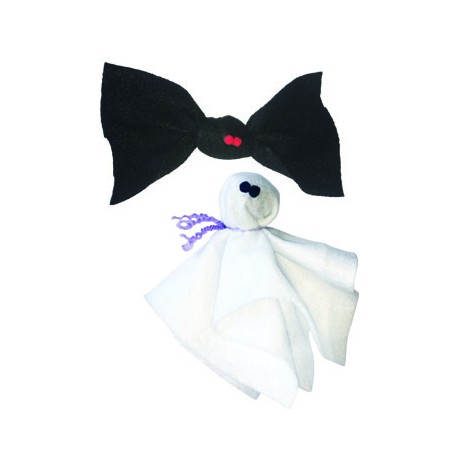 Spooky Bat & Ghost Catnip Toy, Set of 2