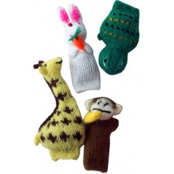 Assorted yarn animals. 