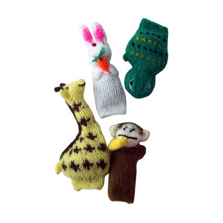 Assorted yarn animals. 