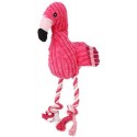 Pink Flamingo Dog Toy With Squeaker