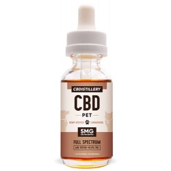 CBDistillery Pet Tincture Oil for Cats & Dogs - 150 mg (5MG CBD per serving)