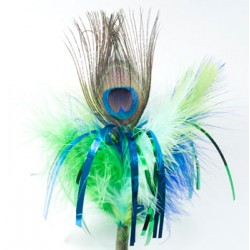 Go Cat Peacock Sparkler, 18" stick