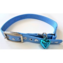 Hearts Reflective Safety Collar - BLUE