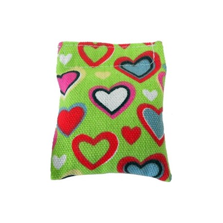 Cute heart pillow filled with catnip