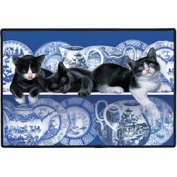 Willow Pattern Door Mat