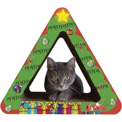 M.A.X. Triangle Christmas Tree Cat Scratcher Set
