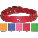 Signature Leather Collar with Bone Studs