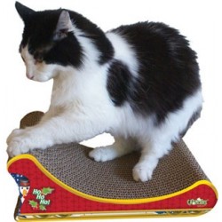 Your cat will feel like they're on a sleigh ride through a winter wonderland with this scratcher!