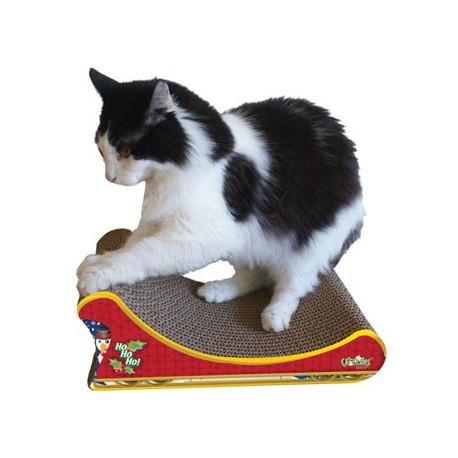 Your cat will feel like they're on a sleigh ride through a winter wonderland with this scratcher!