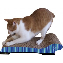 Imperial Cat Chaise Scratch 'n Shape, Blue Stripe