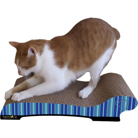 Imperial Cat Chaise Scratch and Shape, Blue Stripe