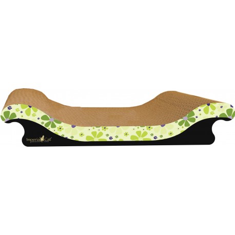 Imperial Cat Scoop Scratch and Shape, Retro Lime Floral