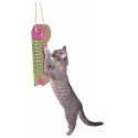 Imperial Cat Fish on a Line Hanging Scratch 'n Shape, Lime/Pink