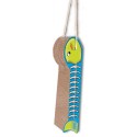 Imperial Cat Fish on a Line Hanging Scratch 'n Shape, Blue/Lime