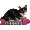 Imperial Cat Fish Bone Scratch 'n Shape, Pink and Brown