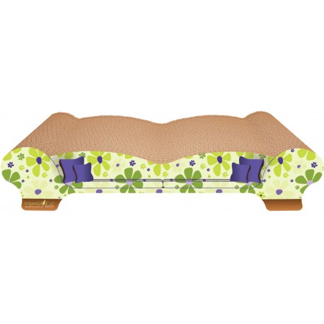 Imperial Cat Love Seat Scratch and Shape, Retro Lime Floral