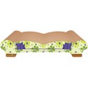Imperial Cat Love Seat Scratch 'n Shape, Retro Lime Floral