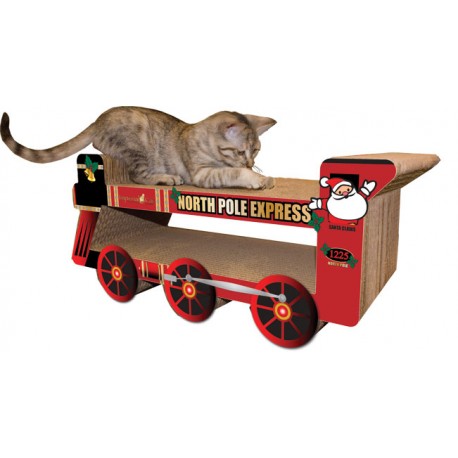 Imperial Cat Holiday Express Train Scratch 'n Shape