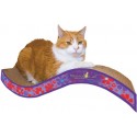 Imperial Cat Purrfect Stretch Scratch 'n Shape, Medium, Retro Purple Floral