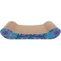 Imperial Cat Lounge Scratch 'n Shape, Retro Purple Floral