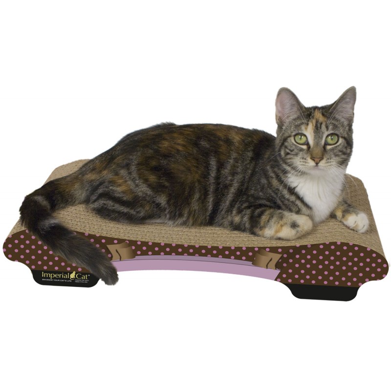 Imperial Cat  Bella Scratch n Shape Pink  Polka Dot  Cat  