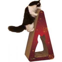Imperial Cat Giant Pyramid Scratch 'n Shape, Modern Red