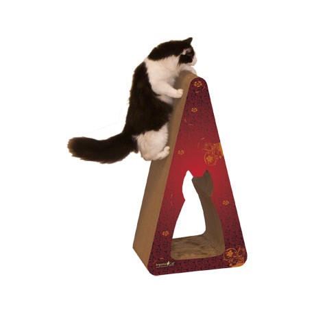 Imperial Cat Giant Pyramid Scratch 'n Shape, Modern Red