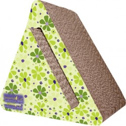 Imperial Cat Triangle Combo Scratch 'n Shape, Retro Lime Floral