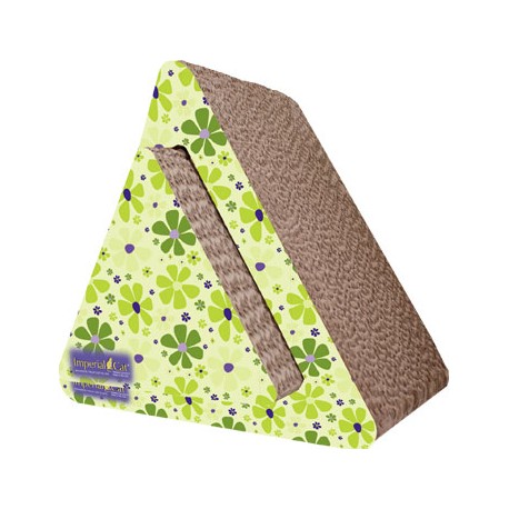 Imperial Cat Triangle Combo Scratch 'n Shape, Retro Lime Floral